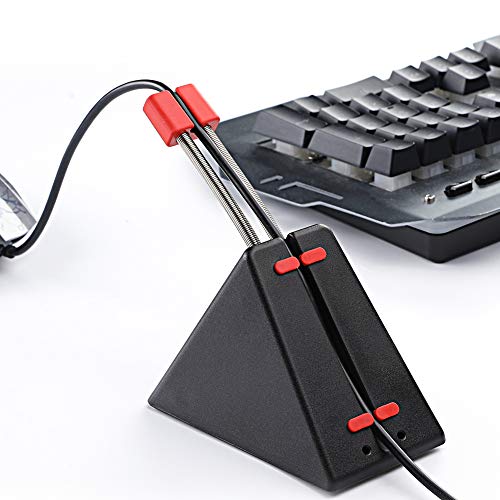 BUBM Gioco flessibile Mouse Bungee Mouse Cord Management Clasp Cavo elettrico Organizer Line Fixator