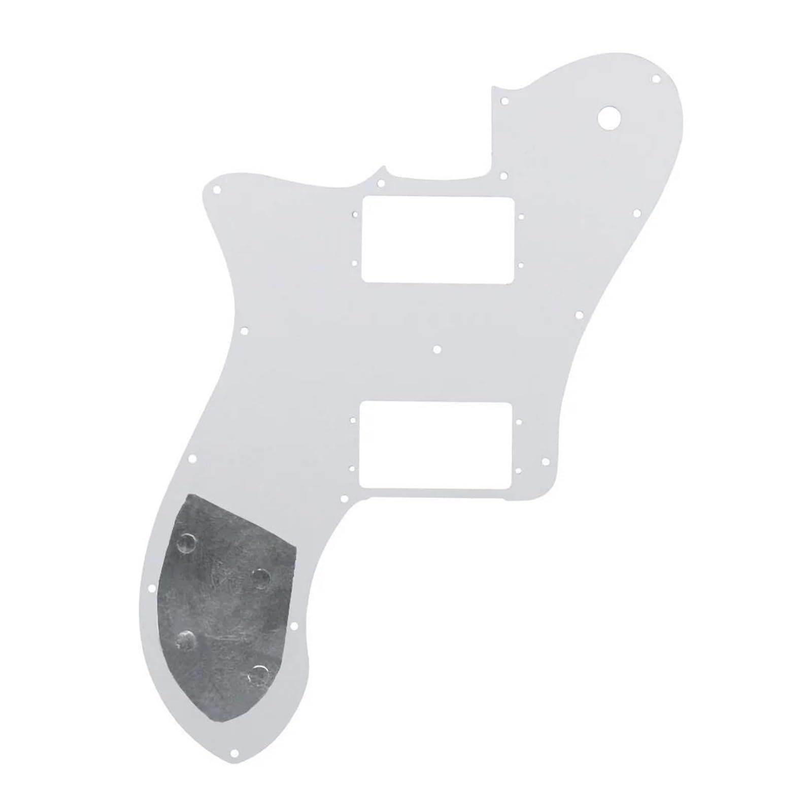 maskownica do gitary elektrycznej Płytka ochronna na kostkę do gitary i śruby pasujące do części gitarowych w stylu 72(Grey Pearl 4ply)