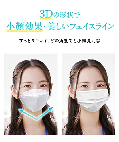 【日本製・カケンテスト済み】 マスク 不織布 立体 高通気 