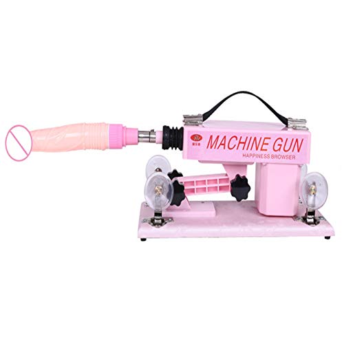 - Pëňëş Máquina Ŝexừal con Calentables de Cønsolãdoreș, Retráctil Eléctrico de Gran Alcance de la Máquina Multiángulo Ajustable para Adultos Juĝueťe/Rosado