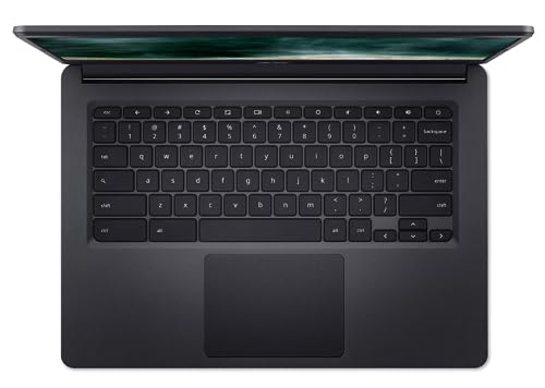 Image of acer 14 inch FHD Touchscreen Chromebook Laptop, Dual-Core Intel Celeron N4020, 4GB LPDDR4 RAM, 128GB Storage(64GB eMMC + 64GB Micro SD), Up to 12.5hrs Battery Life, WiFi, USB-C, Webcam, Chrome OS