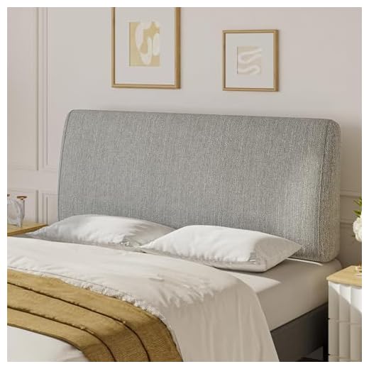 Pinmoco Modern Headboard for Queen Size Bed, Linen Finish (Queen (U.S. Standard))