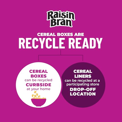 Kellogg’s Raisin Bran Breakfast Cereal, High Fiber, 28g Whole Grain, Large Size, 20.9 oz image 9