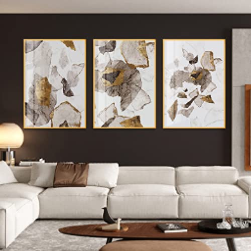 Peinture murale art abstrait pour habiller un grand mur de salon et réchauffer l'ambiance