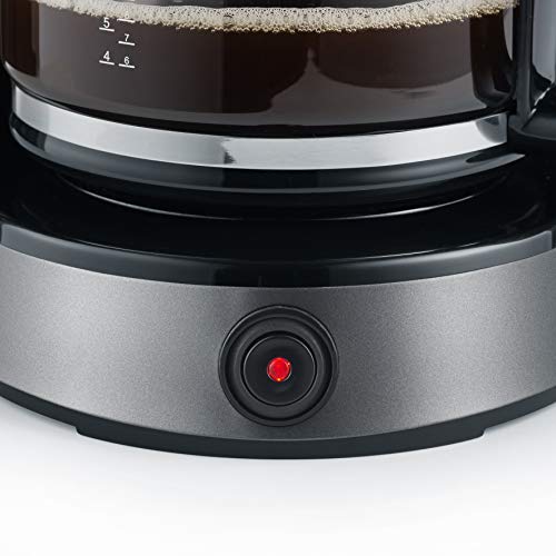 Severin KA 9543 - Cafetera Select, para filtros de café molido, 10 tazas, incluye jarra de cristal, negro - Imagen 4
