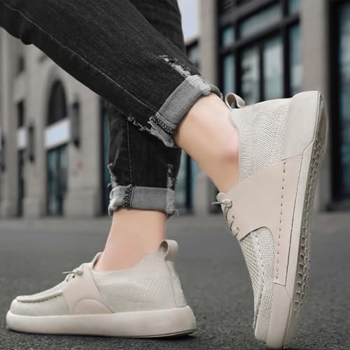 Men's Casual Slip-on Comfortable Loafers,Breathable Lightweight Walking Dress Sneakers for Outdoor Sports Running Tennis Fitness Work4