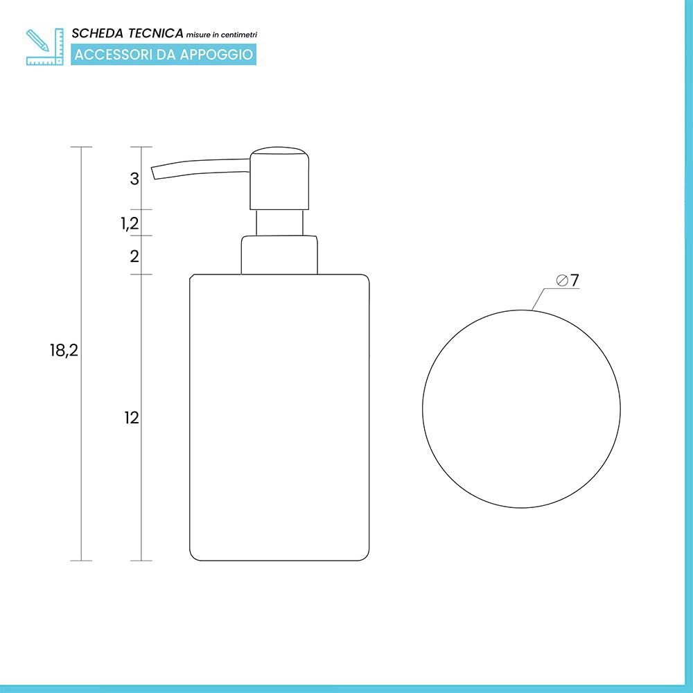 Set Accessori Bagno 2 Pezzi Linea Ivy Dispenser Sapone E Portaspazzolino Finitura Effetto Marmo Bianco In Resina Durevole Da Appoggio
