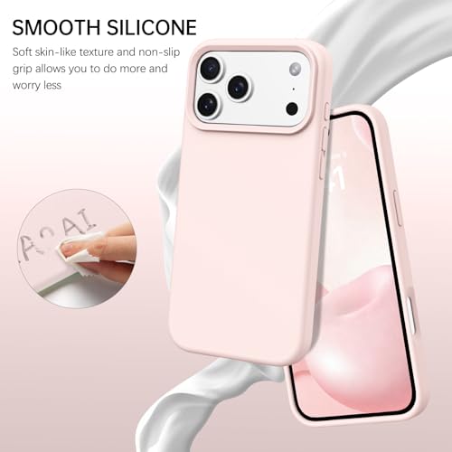 BENTOBEN for iPhone 17 Pro Case, Liquid Silicone Anti-Slip Microfiber Lining 17 Pro Phone Case, Slim Soft Gel Rubber Anti-Scratch Shockproof Cover for iPhone 17 Pro 6.3" 2025,Light Pink by BENTOBEN - Used condition - Image 9