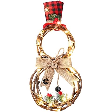 Canlierr Christmas Snowman Wreath Cover