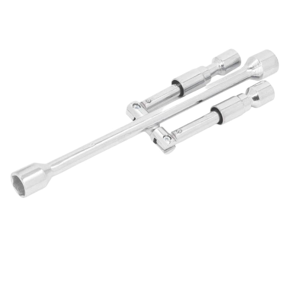 Llave de tuerca plegable de 14 pulgadas para desmontaje de ruedas y mantenimiento de coche