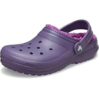 Crocs Unisex Kinder Classic Lined Clog K Clog, Nightshade, 34/35 EU