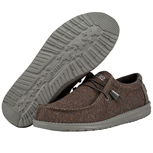 Image of HEYDUDE Men's Wally Sox | Retired Men's Shoes | Men's Lace Up Loafers | Comfortable & Light-Weight