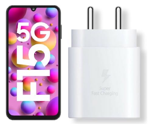 Image of 25W C-Type Super Fast Adapter Compatible with Samsung Galaxy F15 5g Super Fast Charger Adapter for S24 /S23 /S23 fe /S22 /S21 /21 fe /S20 /M14 /M33 /M13 /M35 /M05 /A14, A15 /S24 fe /A16 5g, White