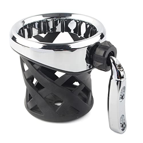 Portavasos para moto de aluminio y goma cromado miniatura 2