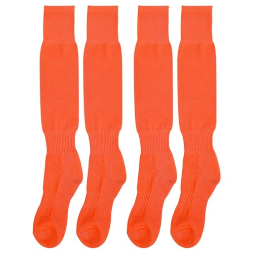 High Football Socks, 2 Pairs over The Knee Baseball Socks Softball Athletic Sports Tube Stockings Dry Fast Socks