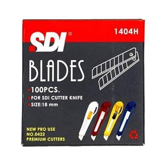 NIYO SDI Cutter Blade, 18 mm - Pack of 100 Pieces