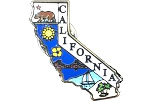 Vintage California State Shaped Lapel Pin