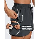 CRZ YOGA Men's Linerless Workout Shorts 5'' - Lightweight Quick Dry for Running Sports Athletic Gym with Pockets - Image 5