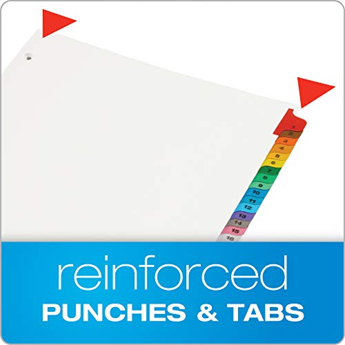 Oxford-OneStep-Binder-Dividers-31-Tab-Daily-Divider-Sets-Customizable-Table-of-Contents-Reversible-Multicolor-Tabs-Numbered-131-3-Sets-89402