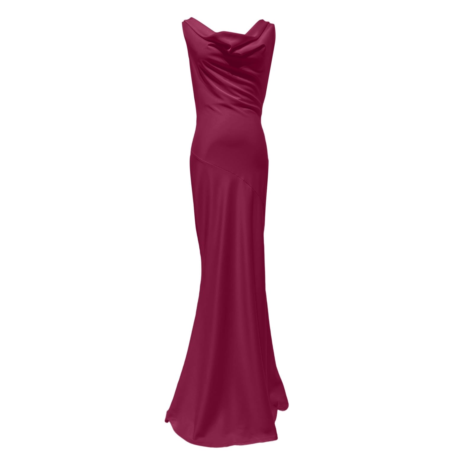 Vestito da Cerimonia Donna Abito Sposa Sexy Damigella Curvy Elegante Dress Schiena Scoperta Sera Gonna Ampia Matrimonio Civile Corto Davanti Lungo Dietro Midi