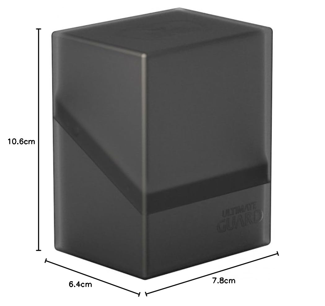 Ultimate Guard UGD010684 Boulder Deck Case 80+ standardowe pudełko na karty, ametyst, solidne, onyks