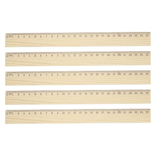 Règles en bois 10 pouces PATIKIL pour organiser le bureau des enseignants et les activités