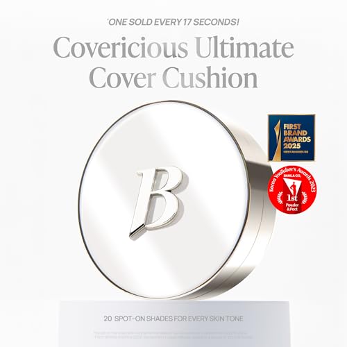 Image of BANILA CO Covericious Cover Cushion - Long-Wear Matte, 21W IVORY (0.49 oz) | Pore Blurring & Seamless Finish | Up to 100HR Long-Wear Matte Foundation | 20 Inclusive Shades | Korean Cushion Foundation