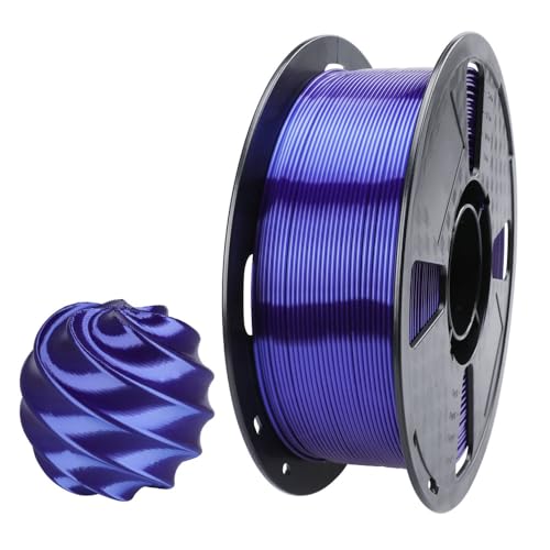 Filament PLA Bleu Roi Métallisé 1.75mm effet soie CC3D éclatant