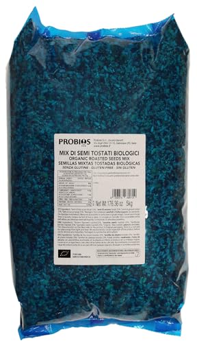 Probios Semi Misti Tostati Biologici - Ricchi di Proteine ​​e Fiber - Semi Naturali e Senza Glutine - 5 kg