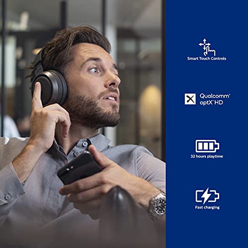 Philips Fidelio Cuffie Bluetooth con Doppio Microfono/Wireless, Cancellazione Attiva del Rumore, 38 Ore di Riproduzione, Design Premium/Cuffie Over Ear Philips Fidelio L3/00 - Image 5