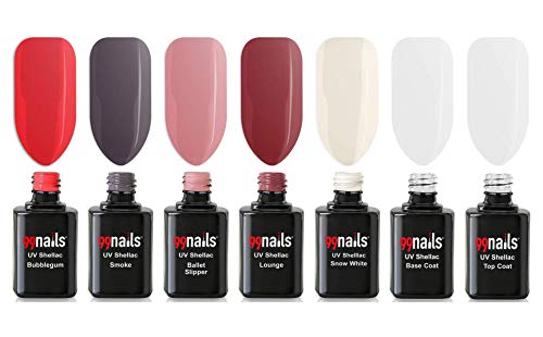 99nails Shellac Set 40-teilig Starterset mit LED Lampe Nägel Set Anfänger Shellac Komplett Set – Bild 4