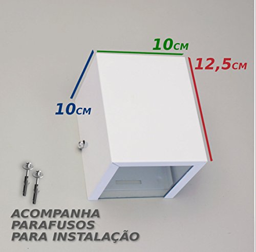Arandela 1 facho para parede muro externa e interna - preta st653
