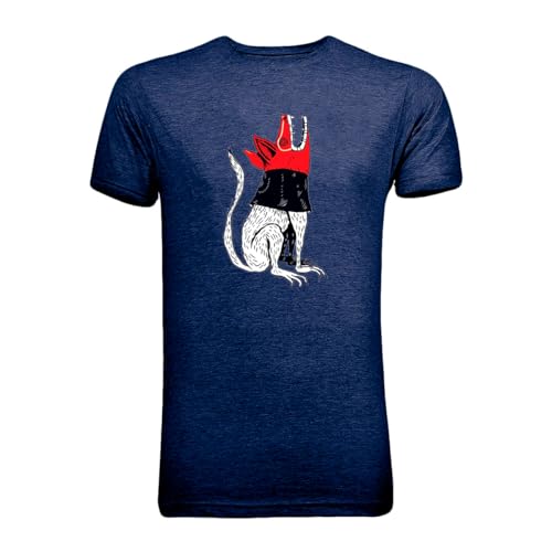 T SHIRT STUDIO MX Playera cainfaanes T-shirt playera personalizada de cainfaanes perro lobo | banda de rock | banda de rock mxicano | impresión Frente | Cuello Redondo | Hombre o...