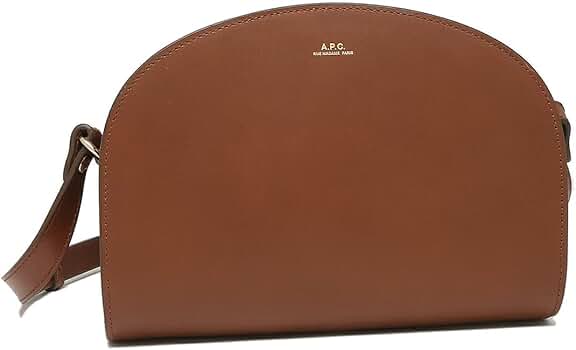 APC.ハーフムーン ショルダーバッグ レザー ブラウン アーペーセー A.P.C. PXBJQ F61392 ショルダーバッグ レディース
