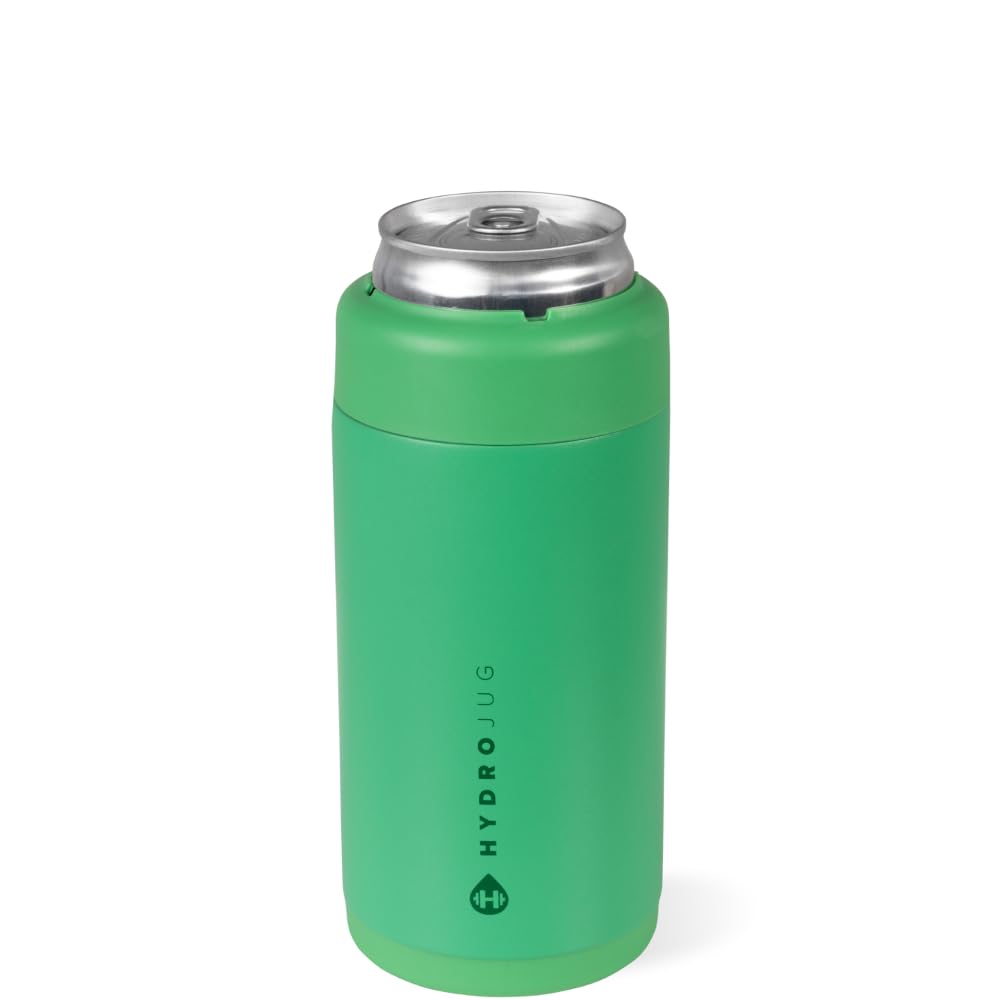 HydroJug Slim Can Cooler 12 oz, Stainless Steel Can Holder, Clover