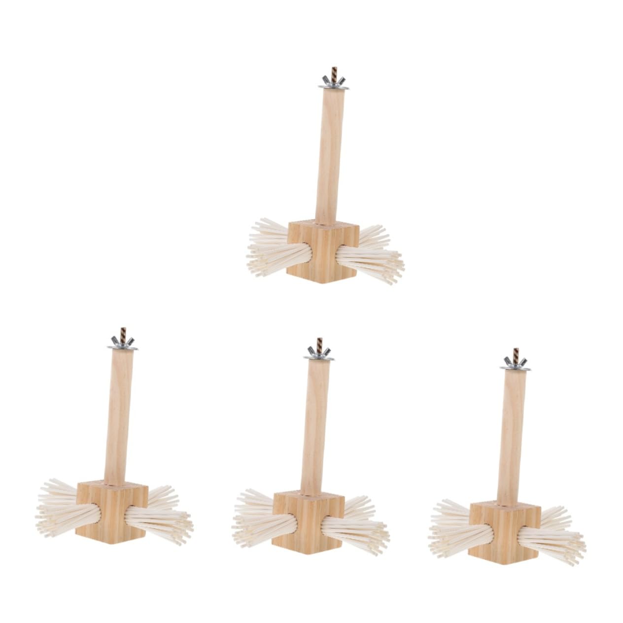 BESPORTBLE 4piezas Percha para Aves Soporte De Jaula para Periquitos y Cacatúas Estable y De Instalar Accesorio para y Ejercicio De Patas