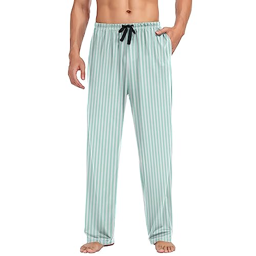 linqin Men's Pajama Pant Kawaii Cute Cats Cartoon Striped Dots Comfy Soft Lounge Sleep Pants Pajama Bottoms3