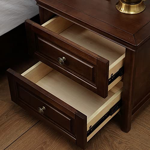 Table D'appoint Cherry CJZ-DR200 En Bois Massif, Style Queen Anne, Avec étagère, 50x45x55 Cm, Facile à Monter