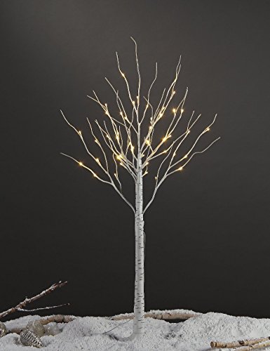 Lightshare 4 Feet 6 Feet And 8 Feet Birch Tree,Warm White, For Home,Pack Of 3, Festival, Party, And Christmas Decoration, Indoor And Outdoor Use #TOP2