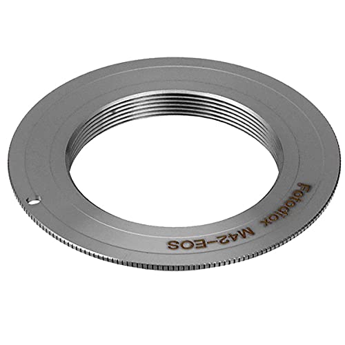 Image of Fotodiox Pro Lens Adapter - M42 Type 1 Screw Mount SLR to Canon EOS (EF, EF-S) D /SLR Camera Body With Gen10 Focus Confirmation Chip