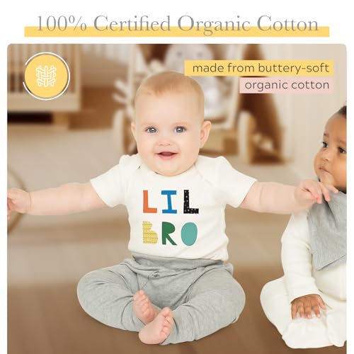 Finn + Emma Organic Cotton Graphic Baby Onesie - Gender Neutral Bodysuits for Babies 0-12 Months in Multiple Sizes and Styles4