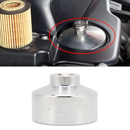 UZZH 32mm Socket Oil Filter Wrench, 6-Point 3/8\" Drive Oil Filter Removal Tool, Low Profile Drive Socket Fuel Filter Wrench for GM, Audi, BMW, Ford, Volkswagen,Pontiac Chevrolet,Saturn,Saab,Chevy