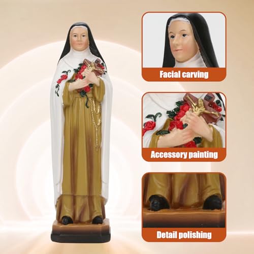 Estatua de Santa Teresa de Lisieux de Resina 8.2x2.4x2.2 in miniatura 3
