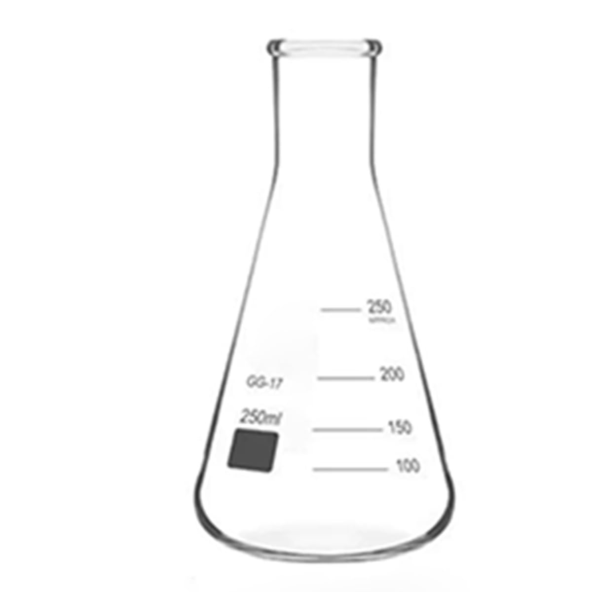 Matraz científico del juego, Matraz Erlenmeyer de vidrio de 150-2000 ml for laboratorio(2000ml)