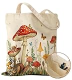 Miss Adola Aesthetic Canvas Tote Bag with Inner...