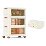 ROULETTES FLEXIBLES : Il y a 4 roulettes universelles flexibles sous cette boîte de rangement pour que vous puissiez la déplacer n'importe où, et les 2 avec serrures peuvent également la maintenir en place lorsque vous en avez besoin.