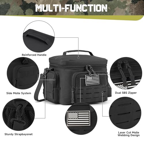 QT&QY Tactical Lunch Bag for Men