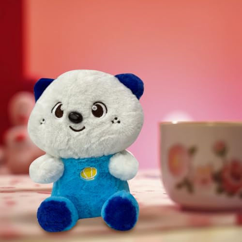 Image of ADORA Cute Blue & White Bear Soft Toy - 25cm Stuffed Animal Plushie for Kids & Adults | Ultra-Soft Teddy Bear Plush for Boys, Girls, and Baby Showers | Huggable & Adorable Plush Toy