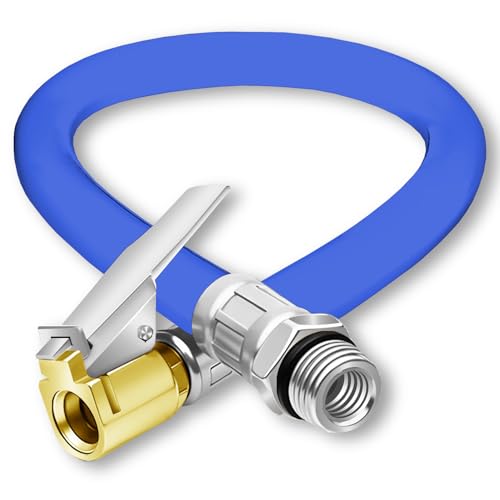 QZKJQDD 2 Stück Reifenfüller Schlauch, Ventilverlängerung Set...