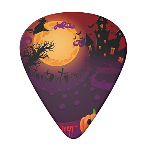 Happy Halloween Lot de 6 médiators pour guitare acoustique, guitare électrique, basse, ukulélé – fin, moyen et épais - Les Beatles, Paul McCartney, John Lennon, RIngo Starr, George Harrison Happy Halloween Lot de 6 médiators pour guitare acoustique, guitare électrique, basse, ukulélé – fin, moyen et épais – Image 4